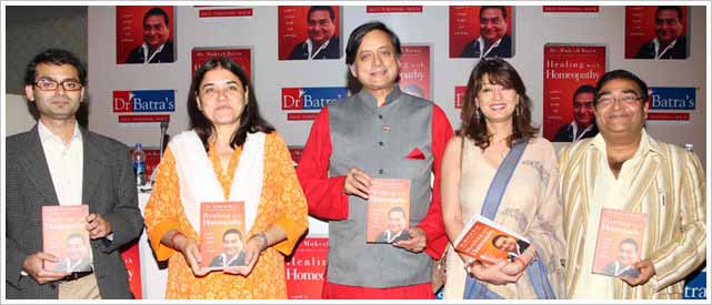 Dr. Mukesh Batra&#039;s book &#039;Healing with Homeopathy&#039; inaugurated by Shashi and Sunanda Tharoor image