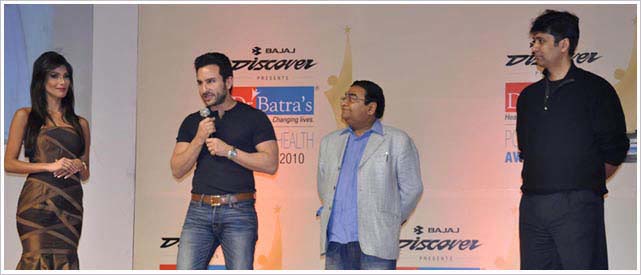 Saif Ali Khan &amp; Nicole Faria present Dr Batra&#039;s™ Positive Health Awards 2010 in New Delhi image