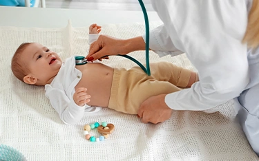 Signs of lung infections in babies