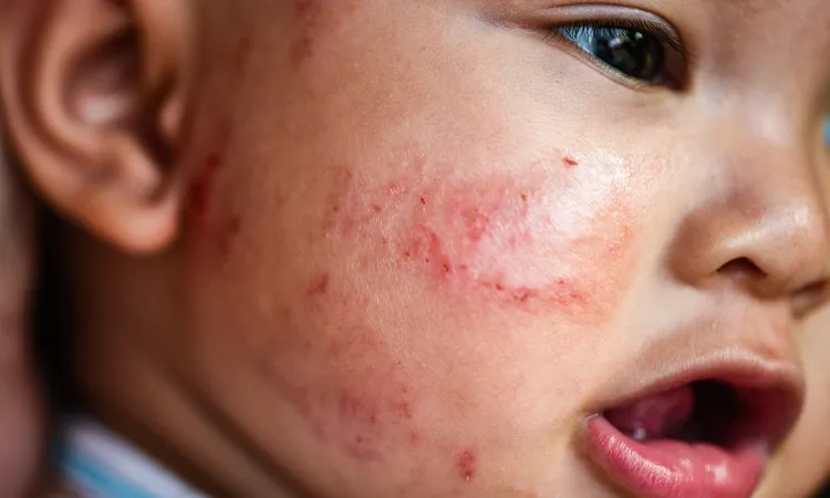 Eczema caused sleepless nights for my 1year old baby