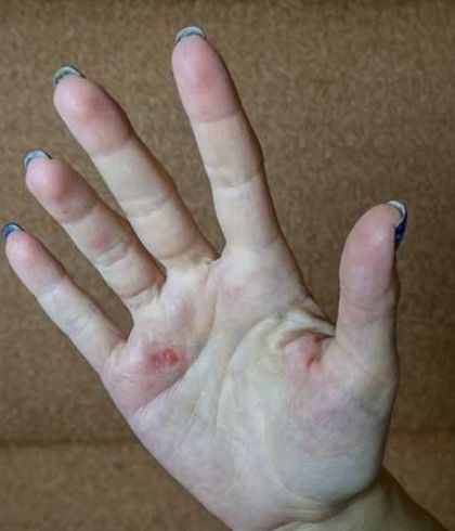 Hyperkeratoticus palmoplantar psoriasis kép