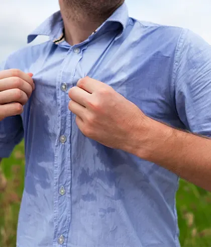 Homeopathy treats excessive, unwanted sweating