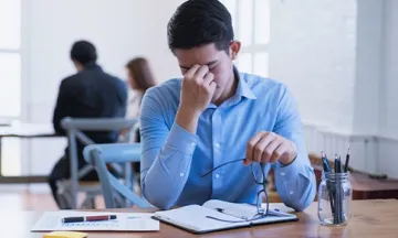 Tired businessman