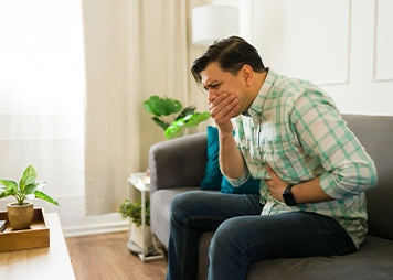 Bloating, nausea, vomiting, or loose motions after certain foods