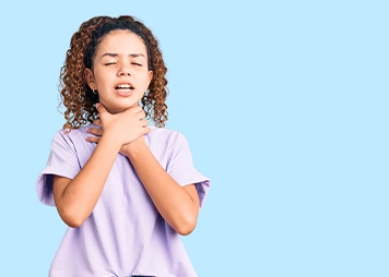 Repeated throat or ear infections