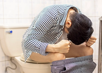 Difficulty or pain while passing stool