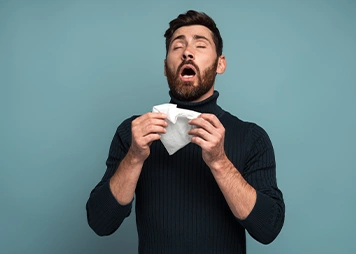 Sneezing or wheezing