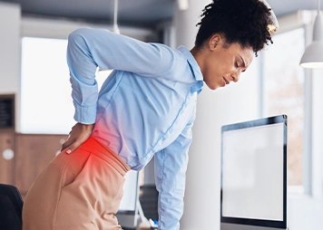 Pain worsens on standing