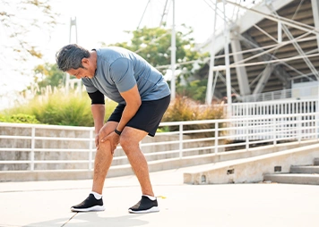 Pain while walking, climbing stairs, or standing for long periods