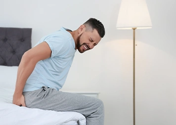 Pain or discomfort while passing stool