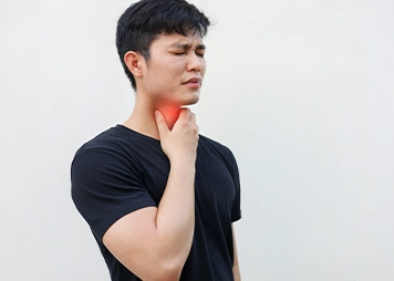 Red, swollen tonsils