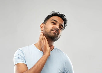 Enlarged neck lymph nodes